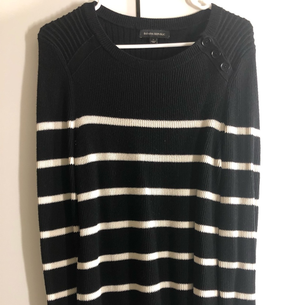 Banana Republic - Striped Tunic Sweater - L